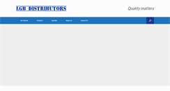 Desktop Screenshot of lgbdistributors.co.za