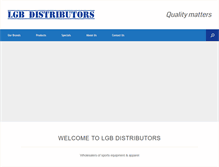Tablet Screenshot of lgbdistributors.co.za
